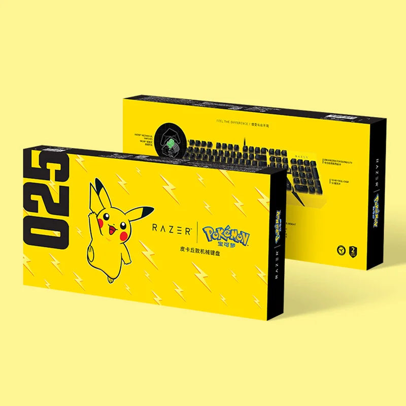 Razer Pokemon Pikachu Limited Edition 104 Key Wired Computer Gaming  Mechanical Keyboard (Green Switch)