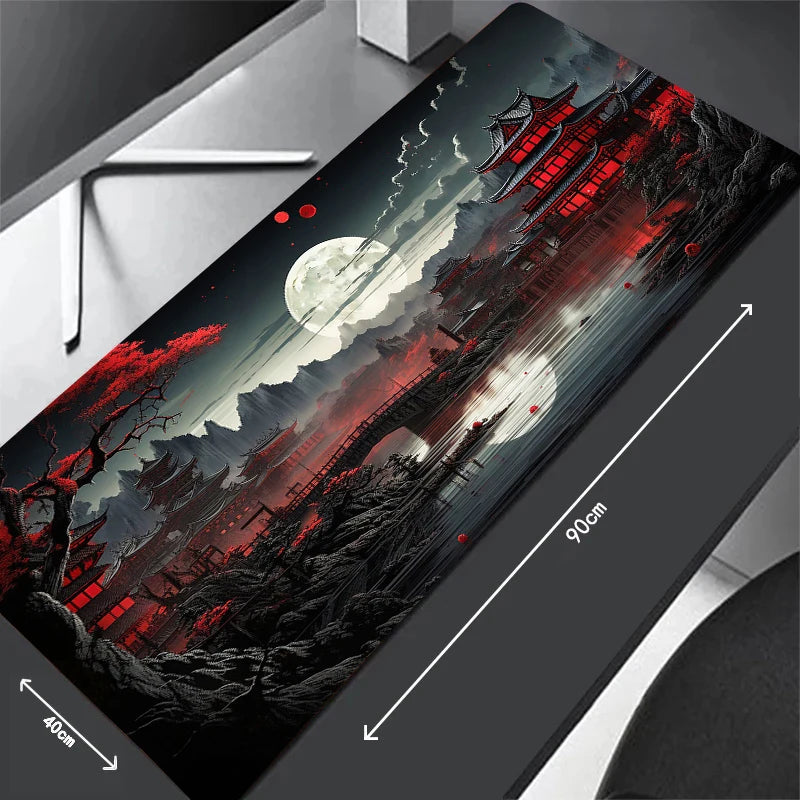 Starry Sky Moon Mouse Pad Large Computer Office Game Table Mats XXL Rubber Anti-slip Gaming Keyboard Mousepads Long Desk Pads