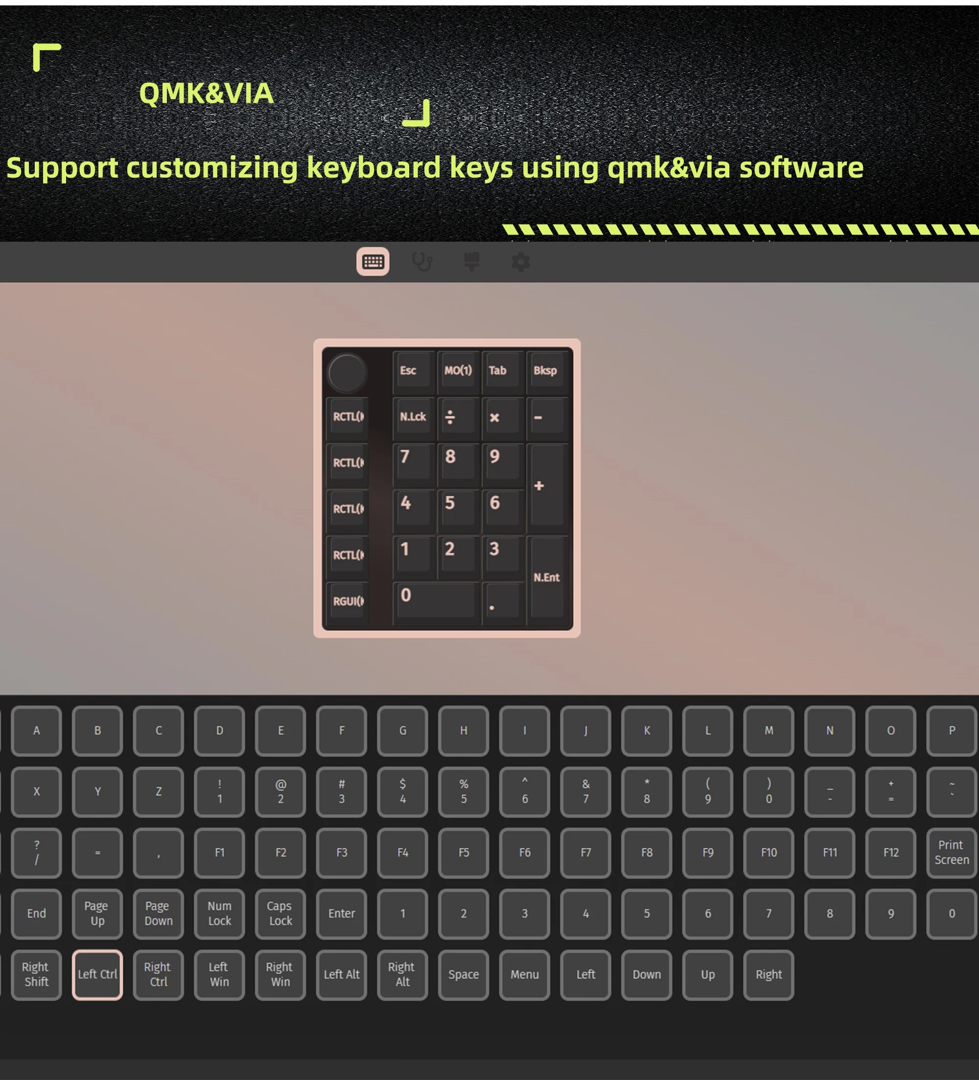 ZUOYA GMK26  QMK/VIA Gasket Number Pad Bluetooth 5.0/2.4ghz/Wired Hot Swappable Numpad Programmable for Win/Mac