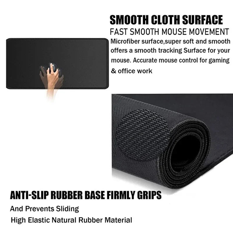 Square  computer desktop keyboard pad, extended gamer protection mat professional non-slip rubber base washable laptop mousepad