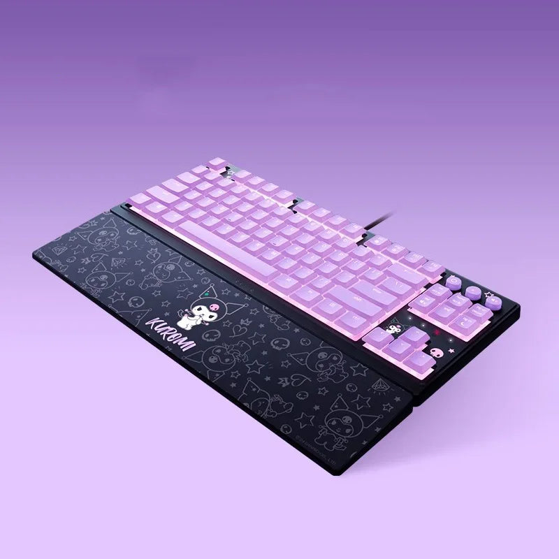 Razer Sanrio Kuromi Edition Ornata V3 Tenkeyless Low Profile RGB Gaming Keyboard Mecha-Membrane Switches - UV-coated Keycaps