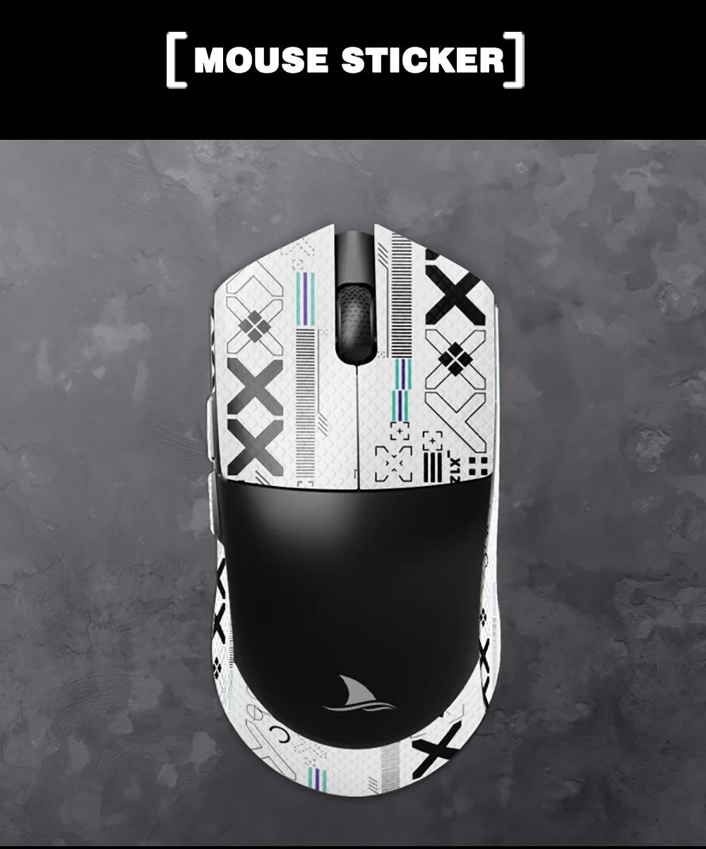 1 Pack Mouse Anti Slip Sticker For Motospeed Darmoshark M3/N3 Wireless Bluetooth Gaming Esports Mouse  White Black Red Sticker