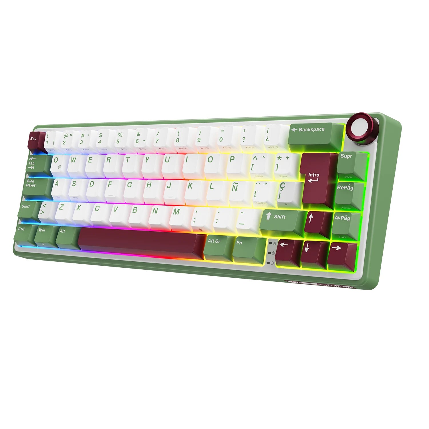 RK Royal Kludge R65 Gasket Wired Mechanical Keyboard 66 Key 65% RGB Backlit Hot-swappable Gamer Keyboard with MDA PBT Keycaps