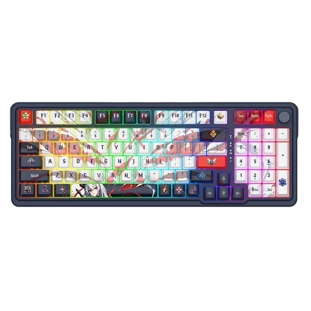 REDRAGON KS99 Bluetooth Triple Mode Customized Mechanical Keyboard RGB  Full Key Hot Swap Gasket Construct PBT Keycaps Ergonomic