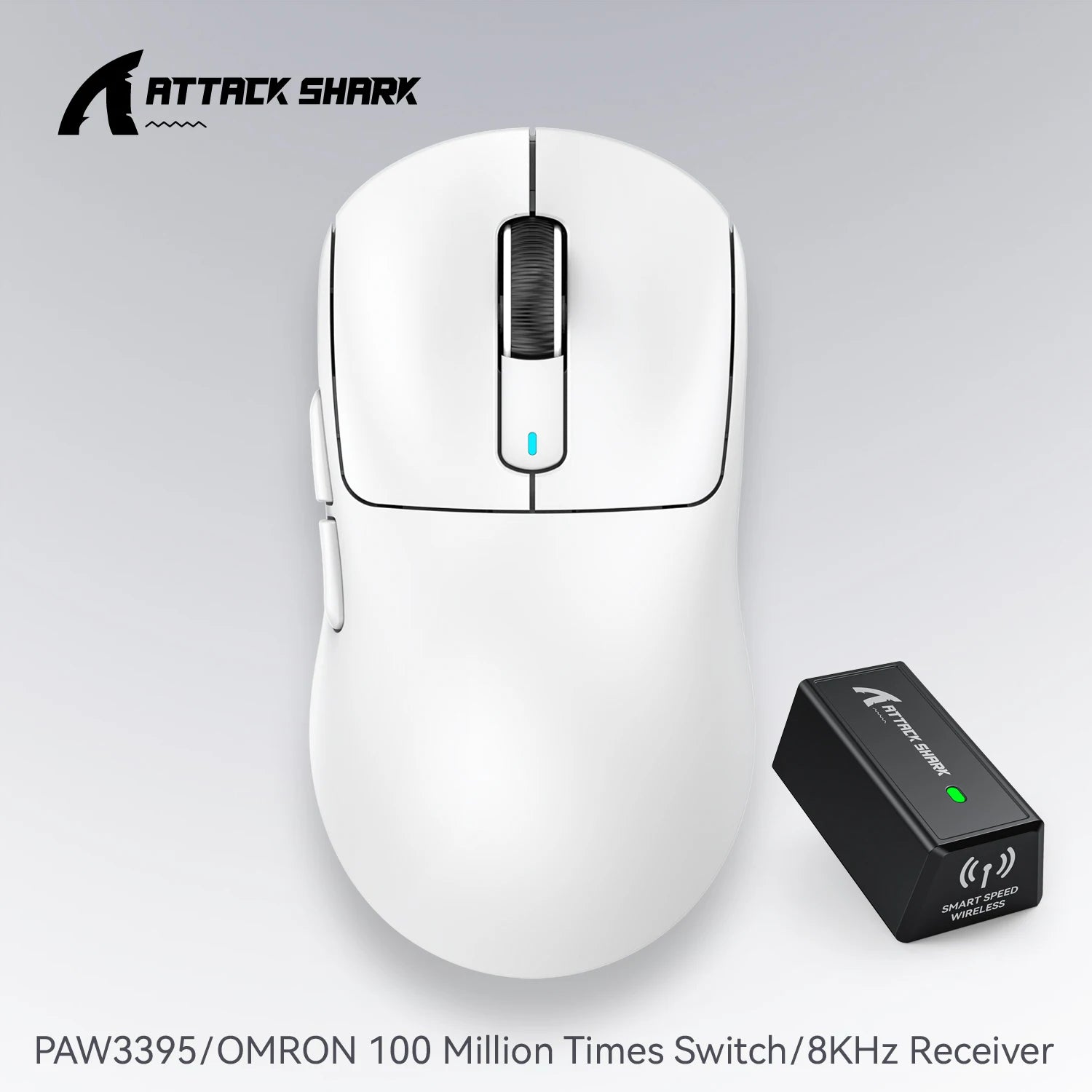 Attack Shark X3pro X3 Wireless Mouse, Macro Gaming Mouse,Lightweight Mouse,PixArt PAW3395 650IPS 26000dpi,Mouse for pad/pc/mac