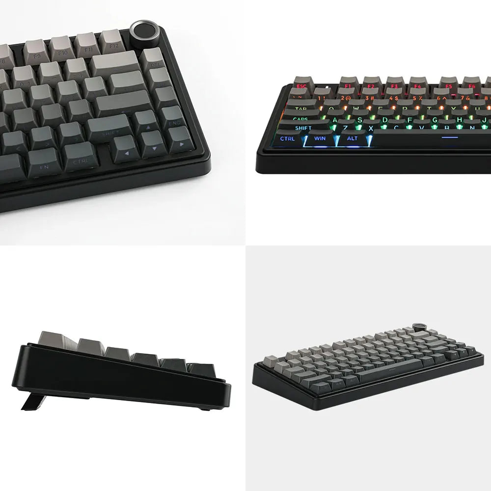 AULA F75 Pro Gasket Mounted Wireless Gaming Mechanical Keyboard RGB Customized 75% Layout Side-engraving PBT Keycaps