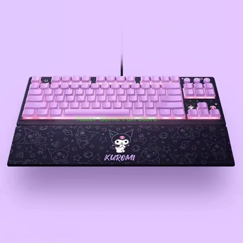 Razer Sanrio Kuromi Edition Ornata V3 Tenkeyless Low Profile RGB Gaming Keyboard Mecha-Membrane Switches - UV-coated Keycaps