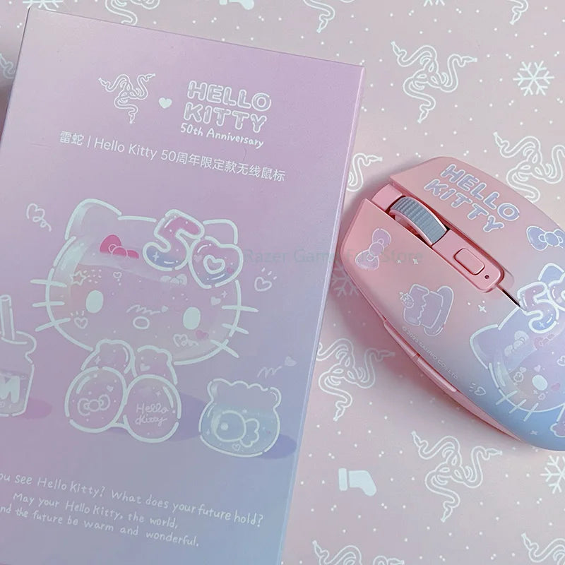 Original Razer Sanrio Hello Kitty Kuromi Pochacco Limited Edition Dual Modes Wireless Gaming Mouse 60g Ultra-Lightweight Design