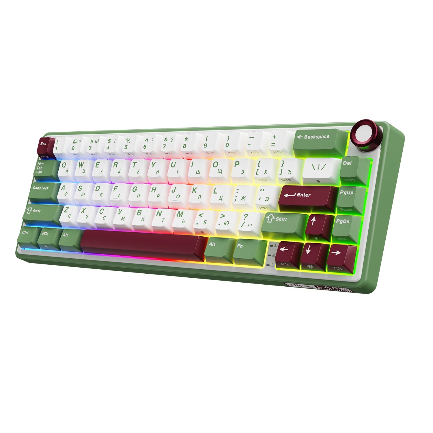 RK Royal Kludge R65 Gasket Wired Mechanical Keyboard 66 Key 65% RGB Backlit Hot-swappable Gamer Keyboard with MDA PBT Keycaps