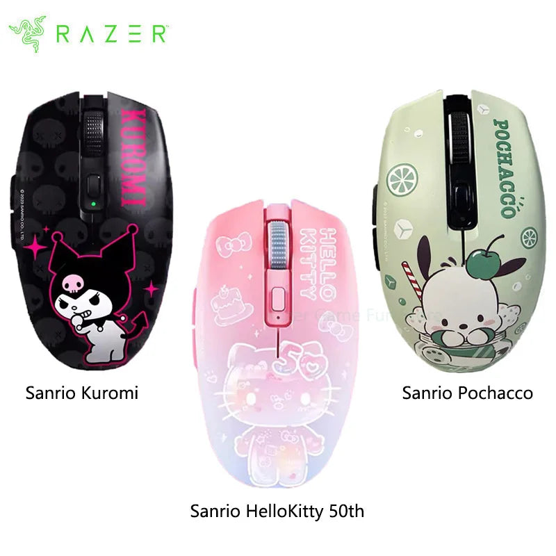 Original Razer Sanrio Hello Kitty Kuromi Pochacco Limited Edition Dual Modes Wireless Gaming Mouse 60g Ultra-Lightweight Design