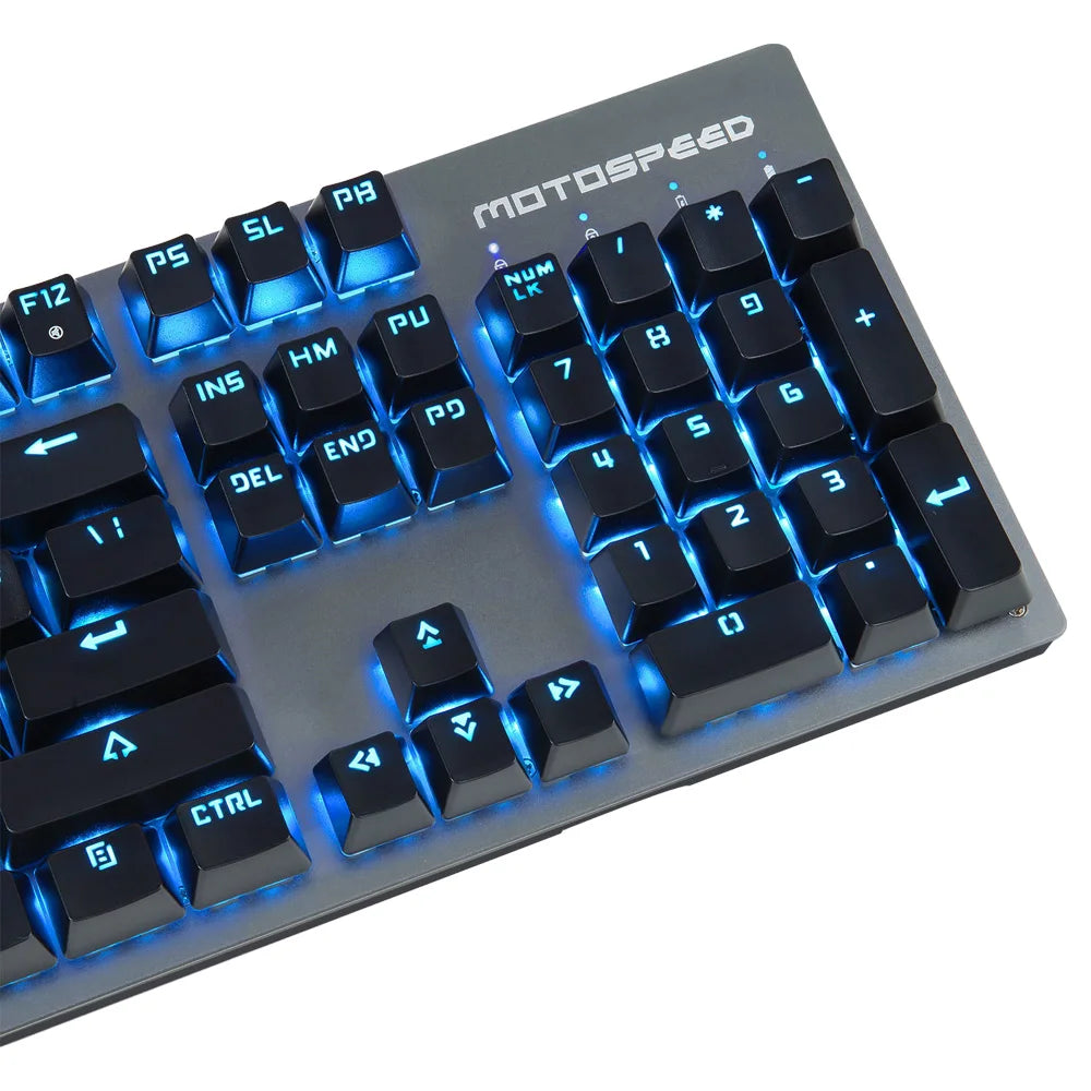 Motospeed GK89 Mechanical Keyboard 104Key RGB Backlit 2.4G Wireless Wired Gaming Keyboad Rechargeable For Compute PC Laptop