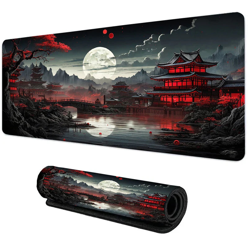 Starry Sky Moon Mouse Pad Large Computer Office Game Table Mats XXL Rubber Anti-slip Gaming Keyboard Mousepads Long Desk Pads