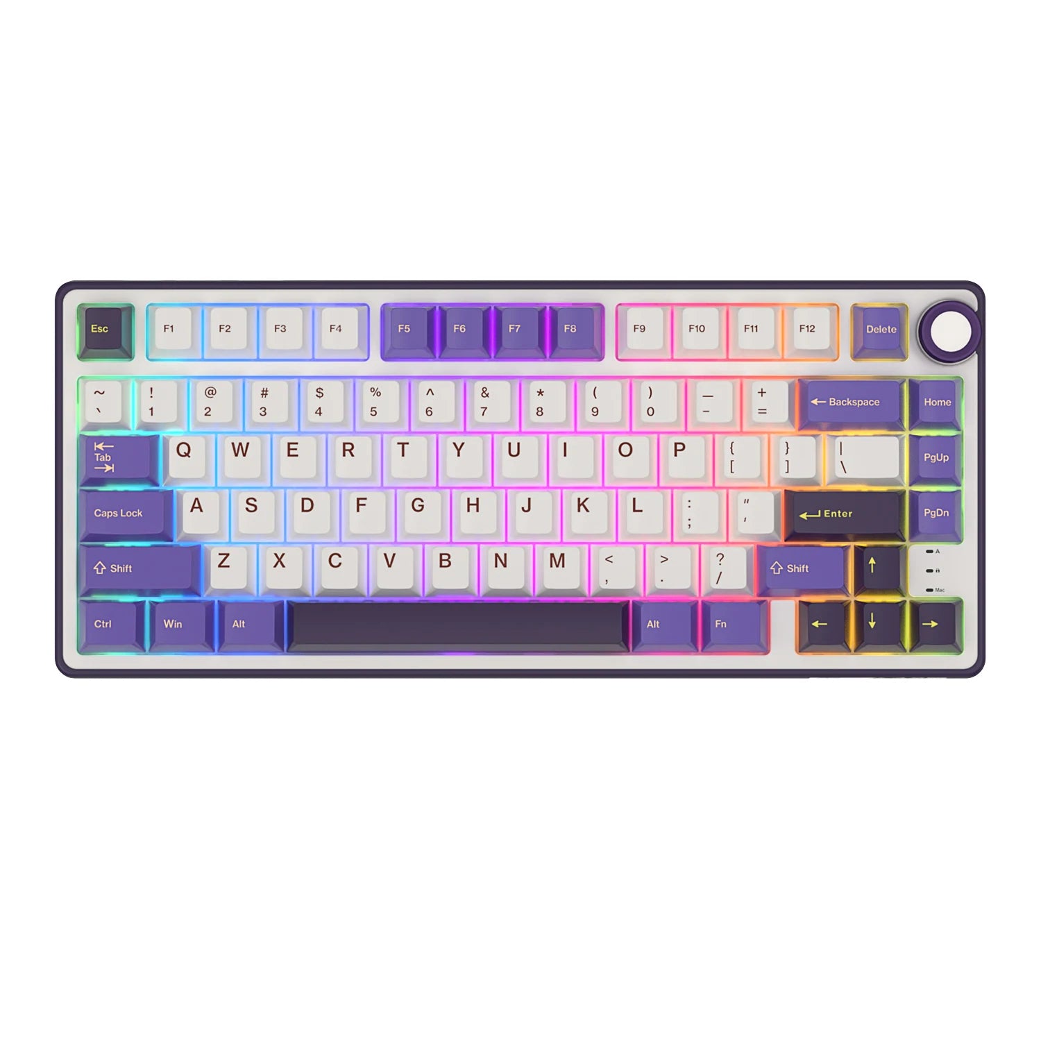 RK R75 Brazilian Portuguese Mechanical keyboard 81 Keys Gasket RGB Backlit Hot-swappable Gamer keyboard Brazil RK Royal Kludge