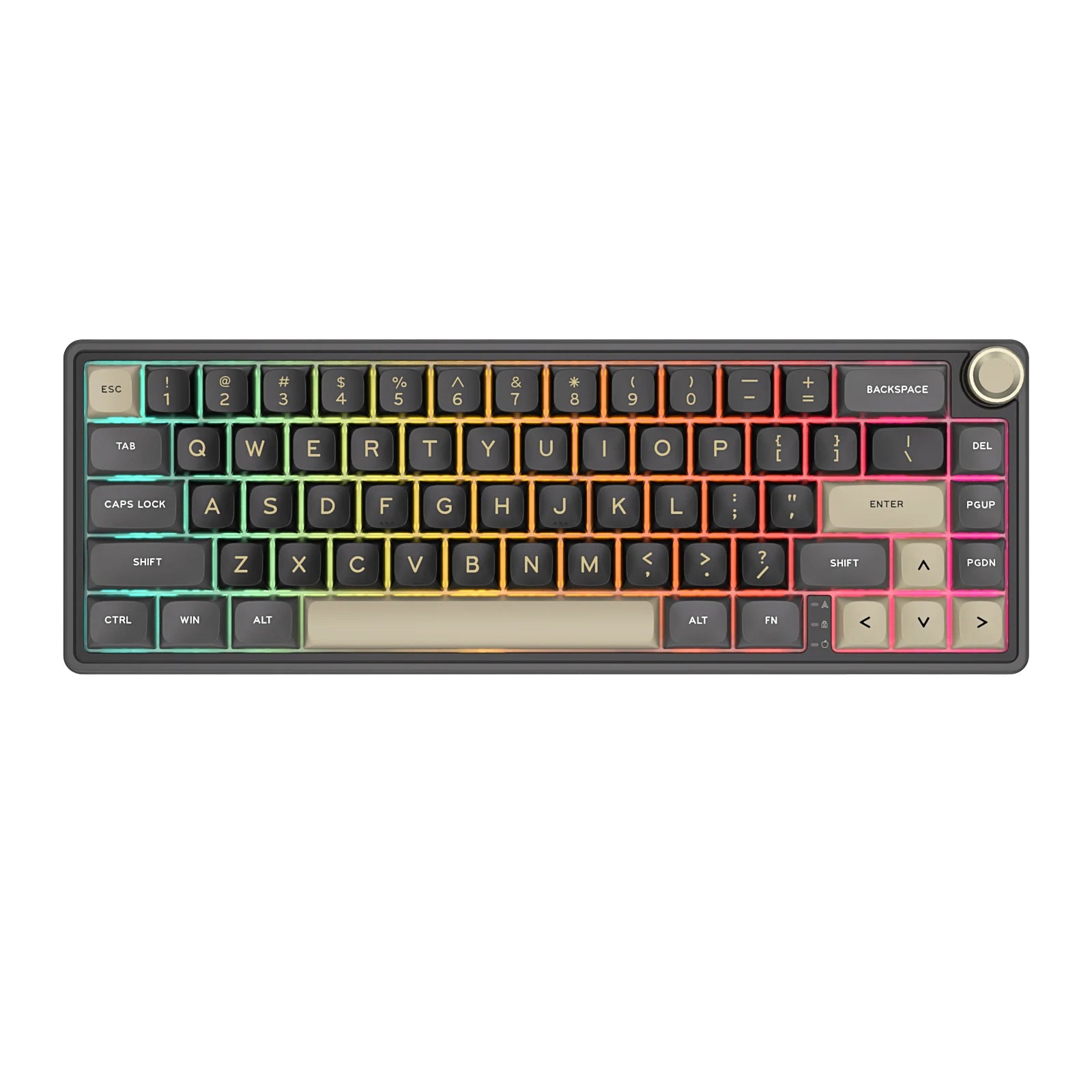 RK Royal Kludge R65 Gasket Wired Mechanical Keyboard 66 Key 65% RGB Backlit Hot-swappable Gamer Keyboard with MDA PBT Keycaps