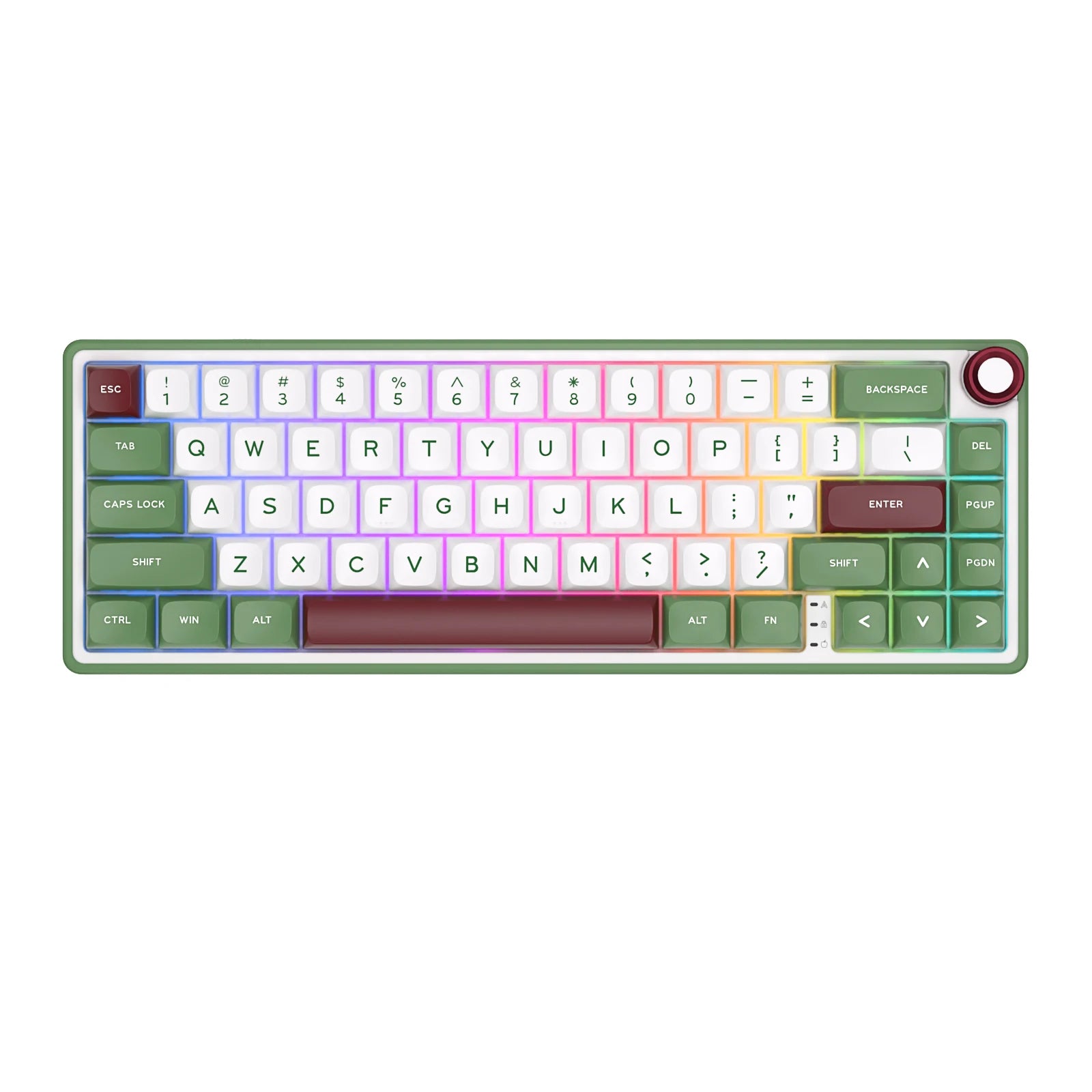 RK Royal Kludge R65 Gasket Wired Mechanical Keyboard 66 Key 65% RGB Backlit Hot-swappable Gamer Keyboard with MDA PBT Keycaps