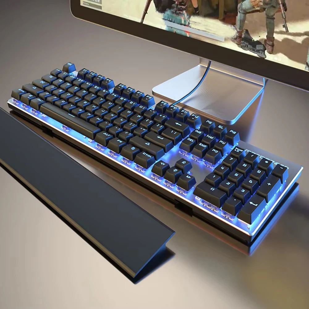 Motospeed GK89 Mechanical Keyboard 104Key RGB Backlit 2.4G Wireless Wired Gaming Keyboad Rechargeable For Compute PC Laptop