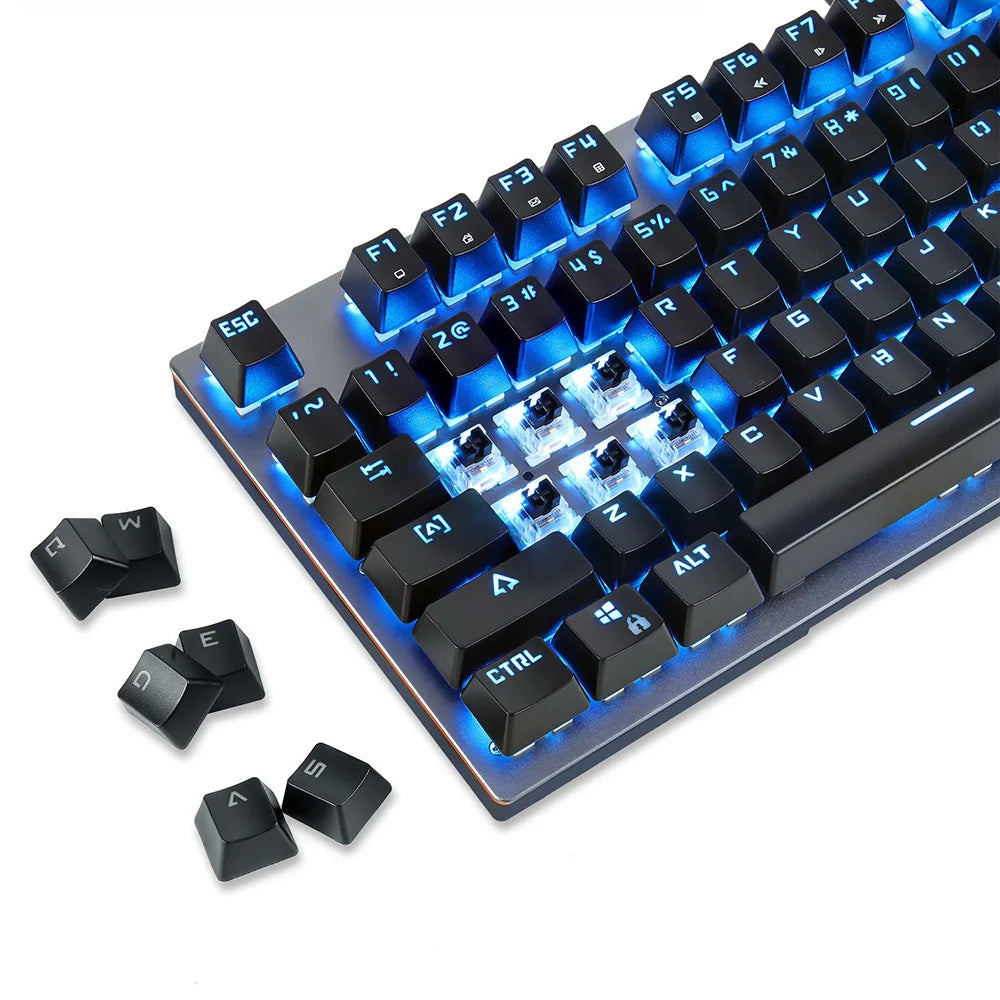 Motospeed GK89 Mechanical Keyboard 104Key RGB Backlit 2.4G Wireless Wired Gaming Keyboad Rechargeable For Compute PC Laptop