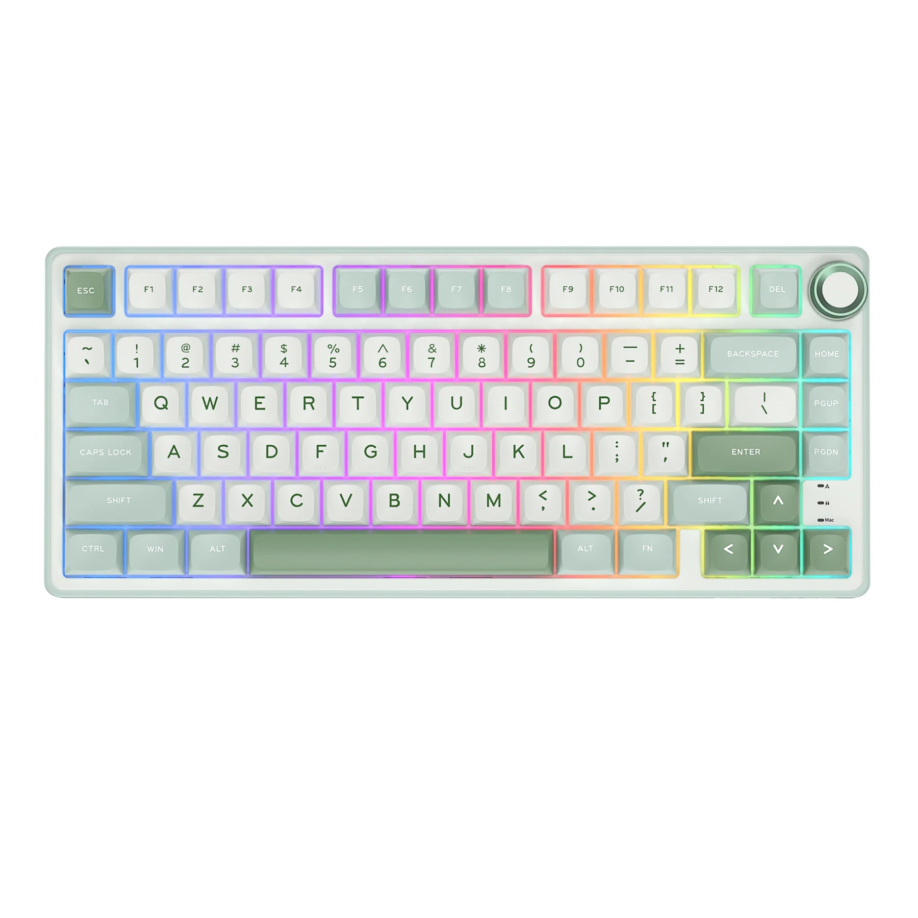 RK R75 Brazilian Portuguese Mechanical keyboard 81 Keys Gasket RGB Backlit Hot-swappable Gamer keyboard Brazil RK Royal Kludge