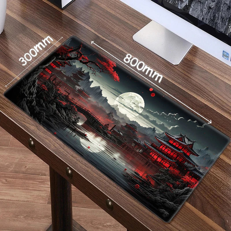 Starry Sky Moon Mouse Pad Large Computer Office Game Table Mats XXL Rubber Anti-slip Gaming Keyboard Mousepads Long Desk Pads