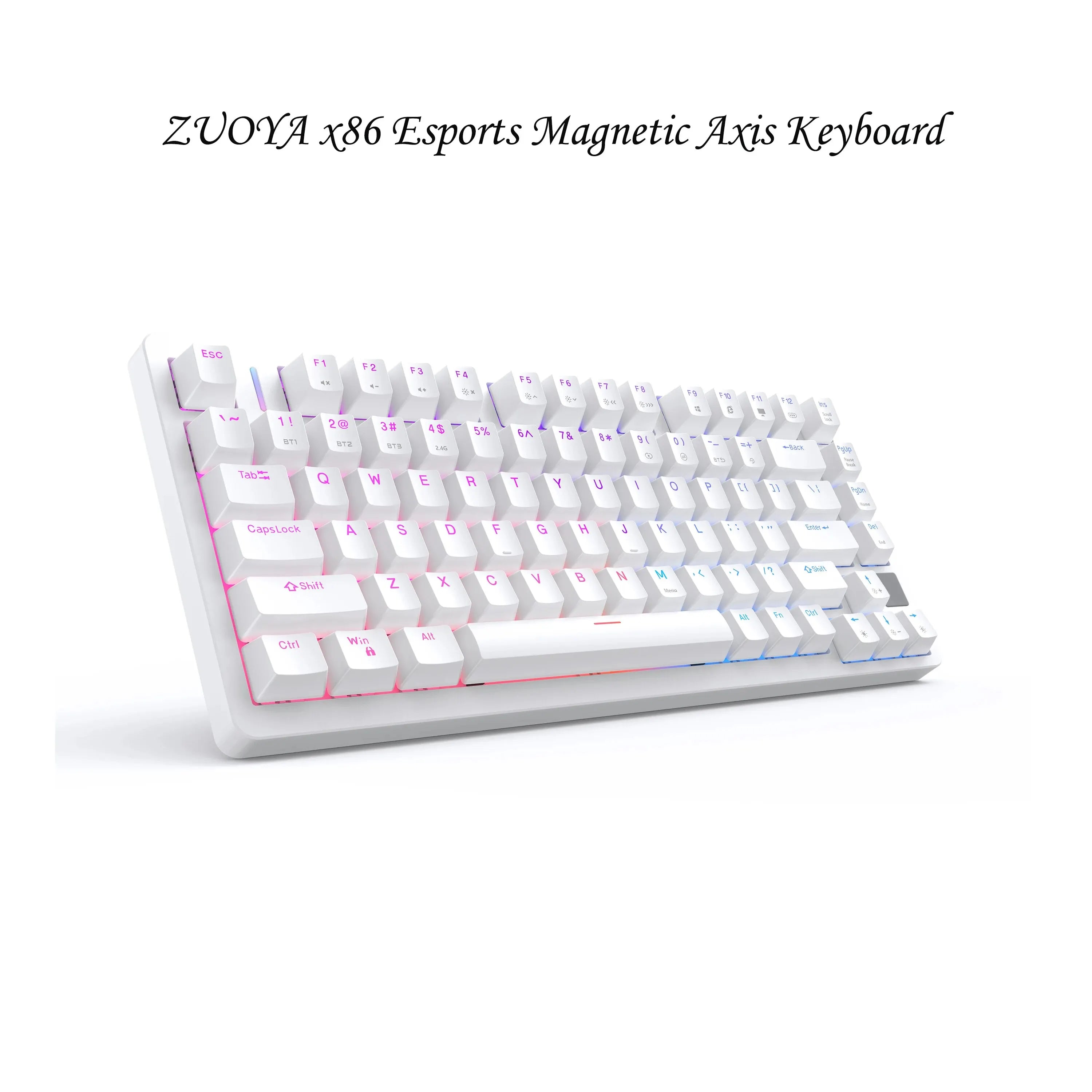 ZUOYA X86 Esports Magnetic Axis Keyboard Wired Single Mode Quick Trigger Hot Plug GATERON Magnetic Axis Switch