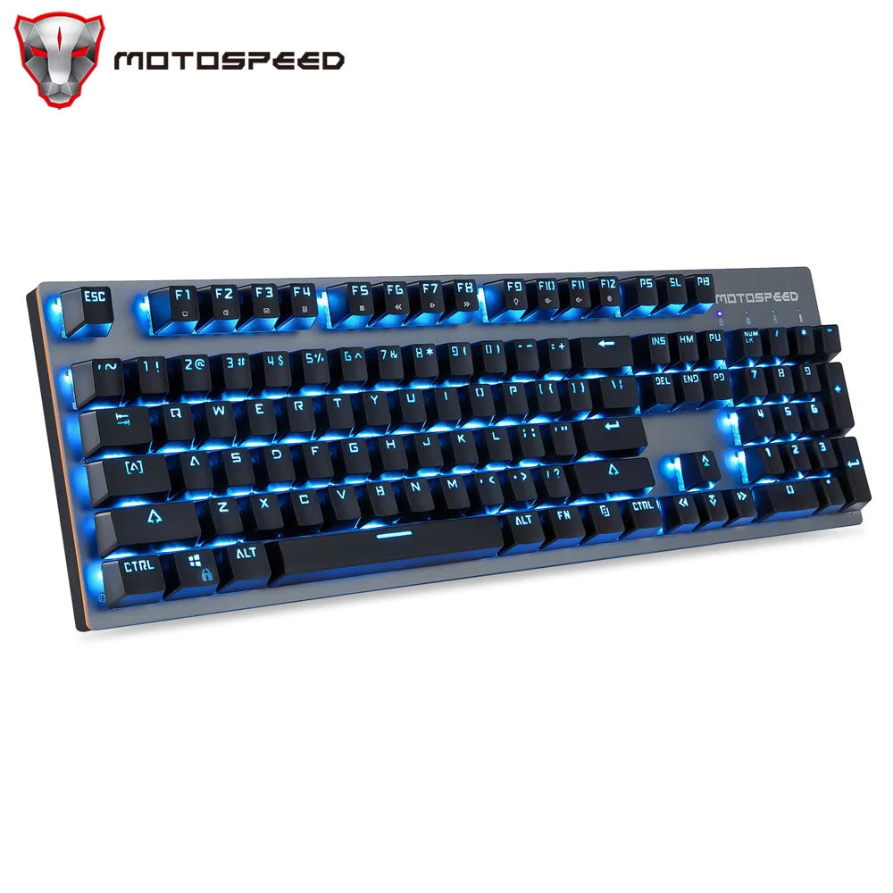 Motospeed GK89 Mechanical Keyboard 104Key RGB Backlit 2.4G Wireless Wired Gaming Keyboad Rechargeable For Compute PC Laptop